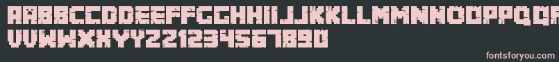 Minecrafter.Alt Font – Pink Fonts on Black Background