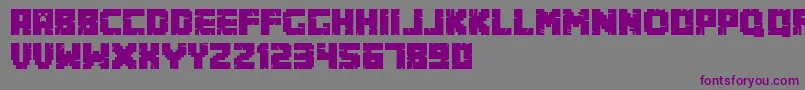 Minecrafter.Alt Font – Purple Fonts on Gray Background