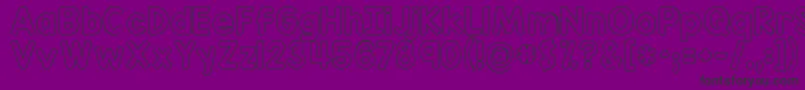 Kgredhandsoutline Font – Black Fonts on Purple Background