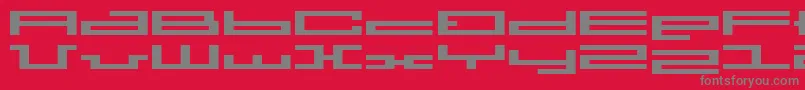 Шрифт Bmpress – серые шрифты на красном фоне