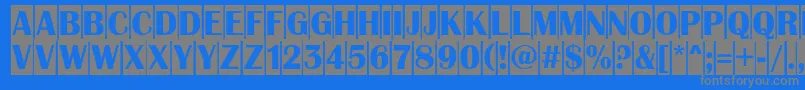 AAlbionictitulcm Font – Gray Fonts on Blue Background