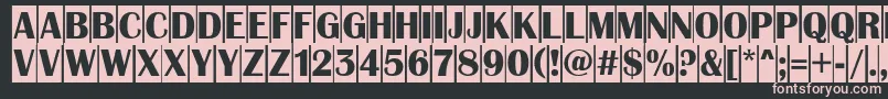 AAlbionictitulcm Font – Pink Fonts on Black Background