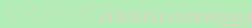 BasicFont Font – Pink Fonts on Green Background