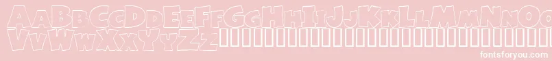 BasicFont Font – White Fonts on Pink Background