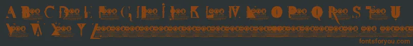 FdtWonderlandDemoVersion Font – Brown Fonts on Black Background