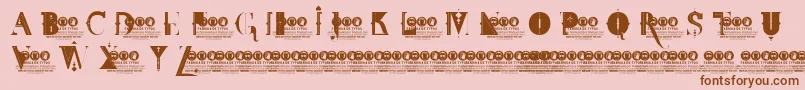 FdtWonderlandDemoVersion Font – Brown Fonts on Pink Background