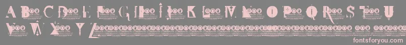 FdtWonderlandDemoVersion-Schriftart – Rosa Schriften auf grauem Hintergrund