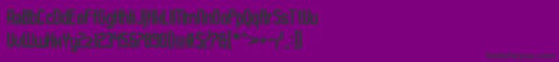 GuiltyTreasure Font – Black Fonts on Purple Background