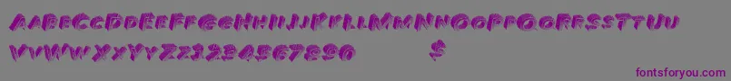 Шрифт Solidbrand – фиолетовые шрифты на сером фоне