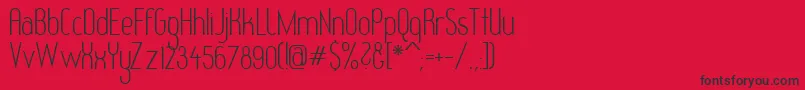Redhg Font – Black Fonts on Red Background