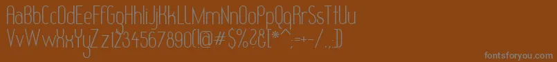 Шрифт Redhg – серые шрифты на коричневом фоне