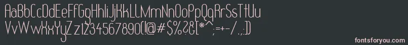 Шрифт Redhg – розовые шрифты на чёрном фоне
