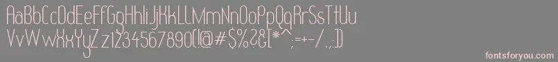 Redhg Font – Pink Fonts on Gray Background