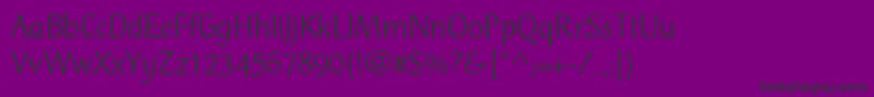 CtmercuriusstdLight Font – Black Fonts on Purple Background