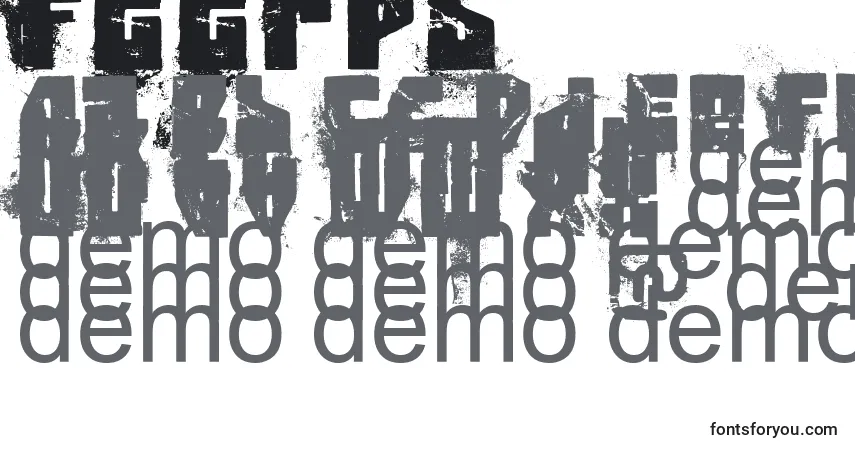 Шрифт Fttrpb – алфавит, цифры, специальные символы