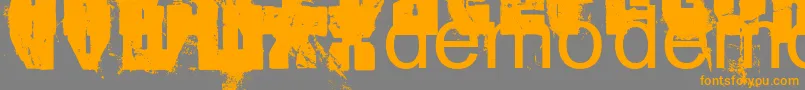 Fttrpb Font – Orange Fonts on Gray Background