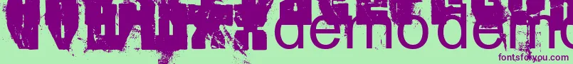 Fttrpb Font – Purple Fonts on Green Background