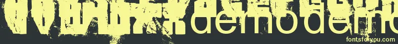 Fttrpb Font – Yellow Fonts on Black Background