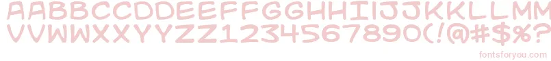 Kidkosmic Font – Pink Fonts on White Background