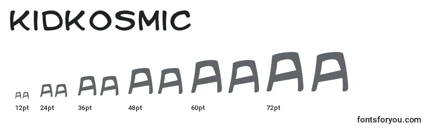 Kidkosmic Font Sizes