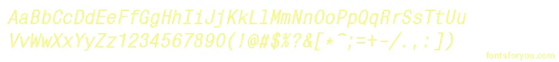 MonocondensedcttBolditalic Font – Yellow Fonts