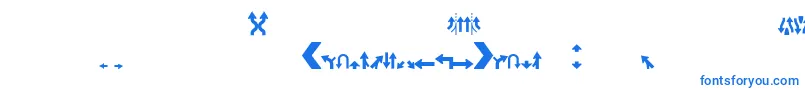 フォントRoadgeek2005Arrows2 – 青いフォント