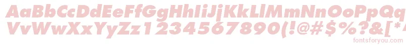 FavoritextraboldItalic Font – Pink Fonts on White Background