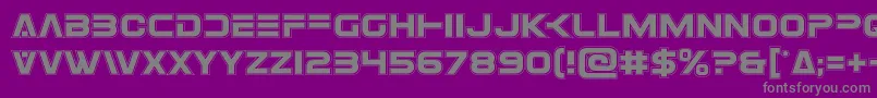 Шрифт Eurofighteracad – серые шрифты на фиолетовом фоне