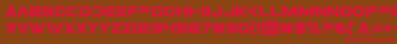 Eurofighteracad Font – Red Fonts on Brown Background
