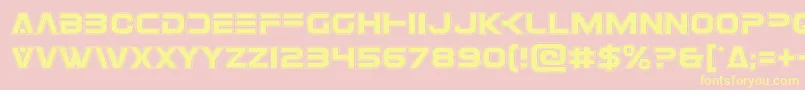 Eurofighteracad Font – Yellow Fonts on Pink Background