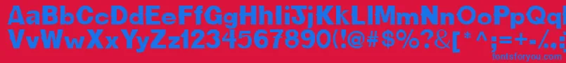 Cactusssk Font – Blue Fonts on Red Background