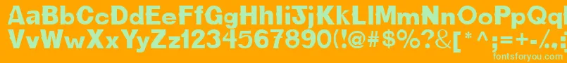 Cactusssk Font – Green Fonts on Orange Background