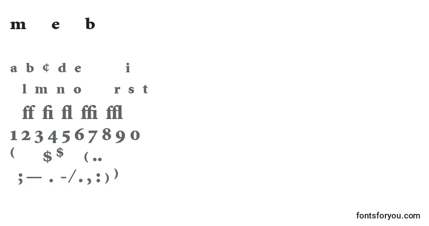 A fonte MinionExpertBlack – alfabeto, números, caracteres especiais