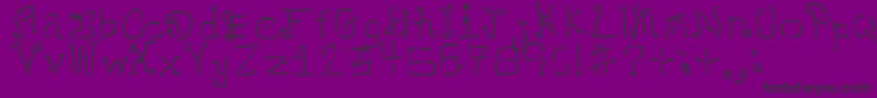 Neomarkerism Font – Black Fonts on Purple Background