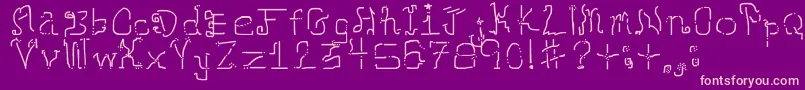 Neomarkerism Font – Pink Fonts on Purple Background