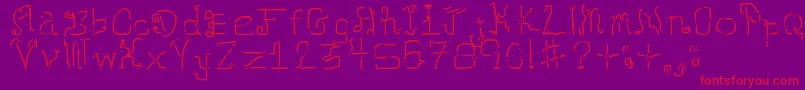 Neomarkerism Font – Red Fonts on Purple Background