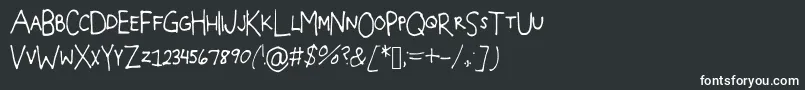 Blockitout Font – White Fonts on Black Background