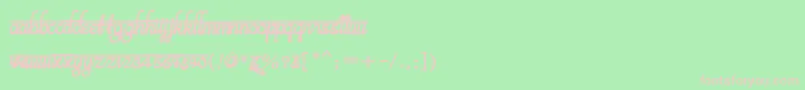 En savoir plus sur la police BitsindiancalligraBold Police BitsindiancalligraBold – polices roses sur fond vert