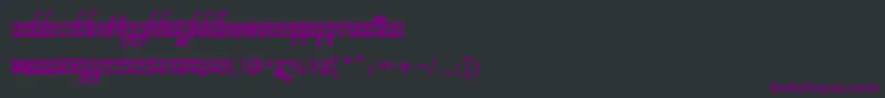 Подробнее о шрифте BitsindiancalligraBold Шрифт BitsindiancalligraBold – фиолетовые шрифты на чёрном фоне