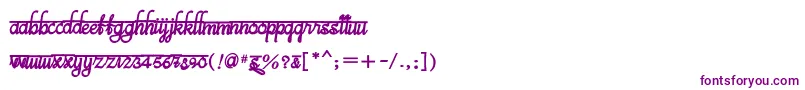 Saiba mais sobre a fonte BitsindiancalligraBold Fonte BitsindiancalligraBold – fontes roxas em um fundo branco