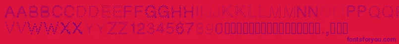 fuente Pwpatchwork – Fuentes Moradas Sobre Fondo Rojo