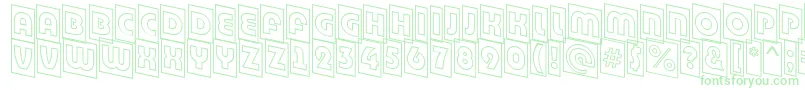 ABighaustitulcmdnotl Font – Green Fonts on White Background