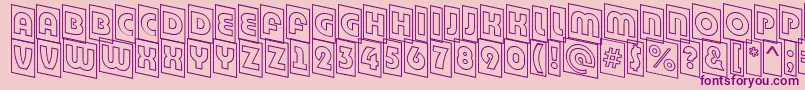 ABighaustitulcmdnotl Font – Purple Fonts on Pink Background