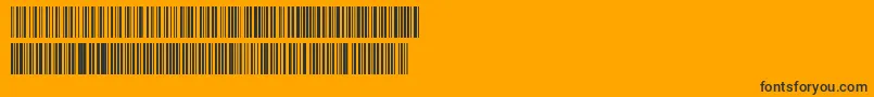 Code ffy-Schriftart – Schwarze Schriften auf orangefarbenem Hintergrund