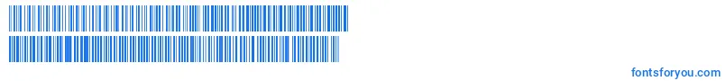 フォントCode ffy – 白い背景に青い文字