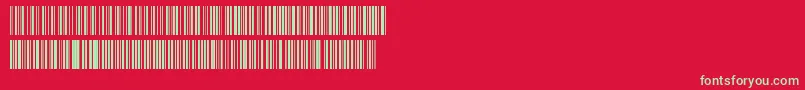 フォントCode ffy – 赤い背景に緑の文字