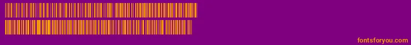 Code ffy Font – Orange Fonts on Purple Background