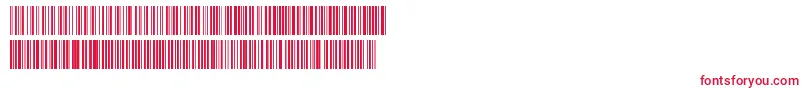 フォントCode ffy – 白い背景に赤い文字