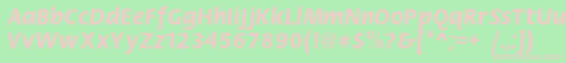 FiestacBold Font – Pink Fonts on Green Background