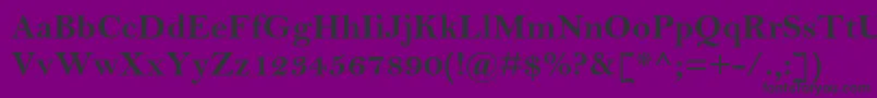 BellmtstdBold Font – Black Fonts on Purple Background